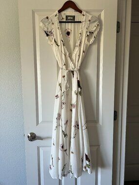 Reformation Floral Wrap Dress